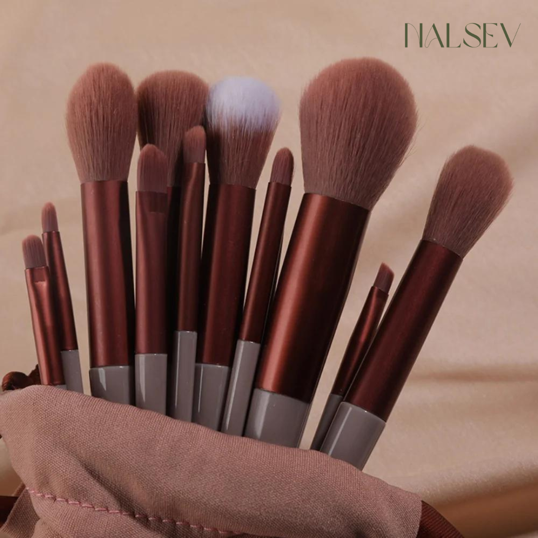 NALSEV PINCEAUX DE MAQUILLAGE  - 13Pcs Makeup Brush Set Make