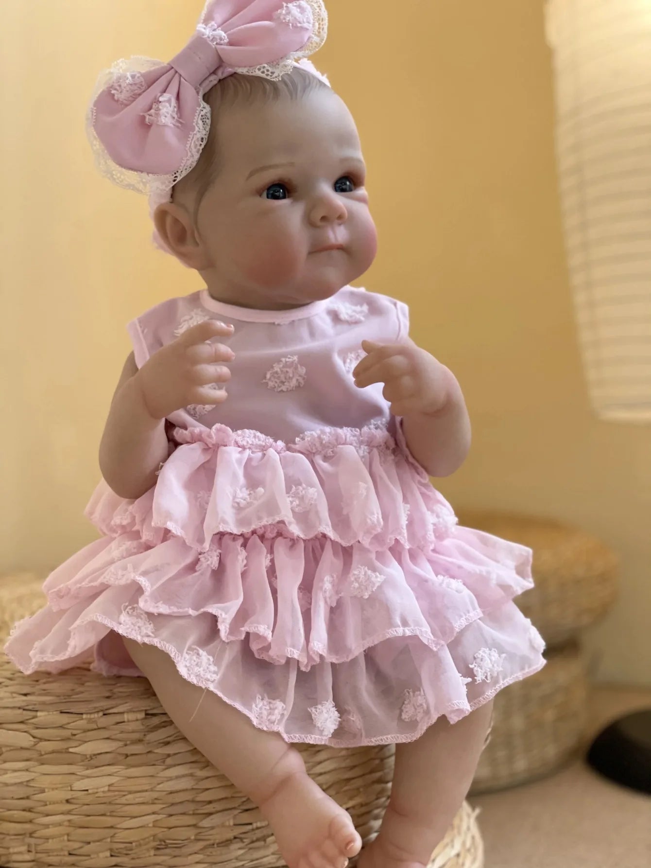 NALSEV Reborn Baby Bettie – Poupée Réaliste de 50 cm avec Accessoires